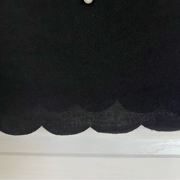 Frenchy Contrast Collar Pearls Beaded Dress - Picture 5 of 6